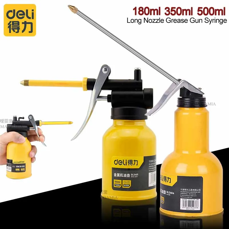 High-Pressure Oil Can | 500ml Capacity | Precision Long Nozzle & Thumb Pump for Machine Lubrication - Thumbnail 2