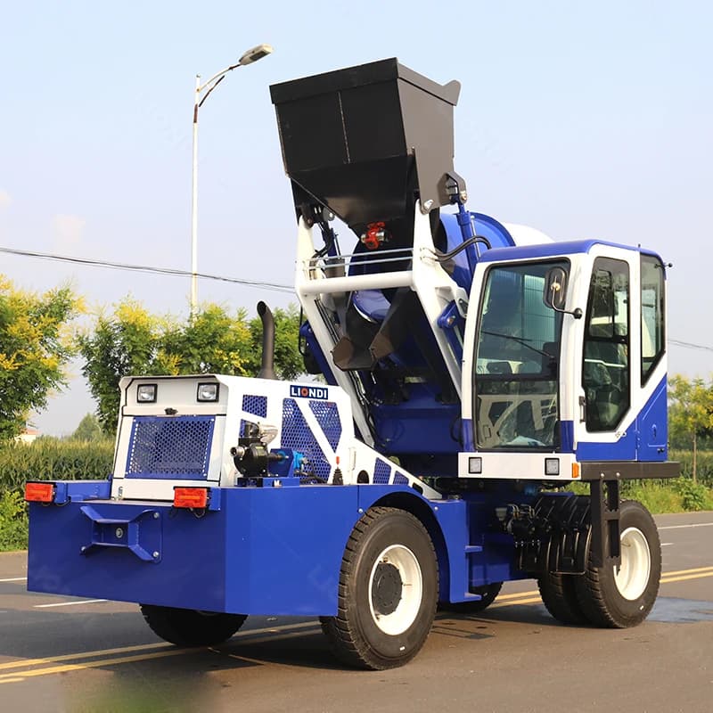 Self-Loading Concrete Mixer Truck | Diesel-Powered Pump & Agitator System for Construction - Thumbnail 6