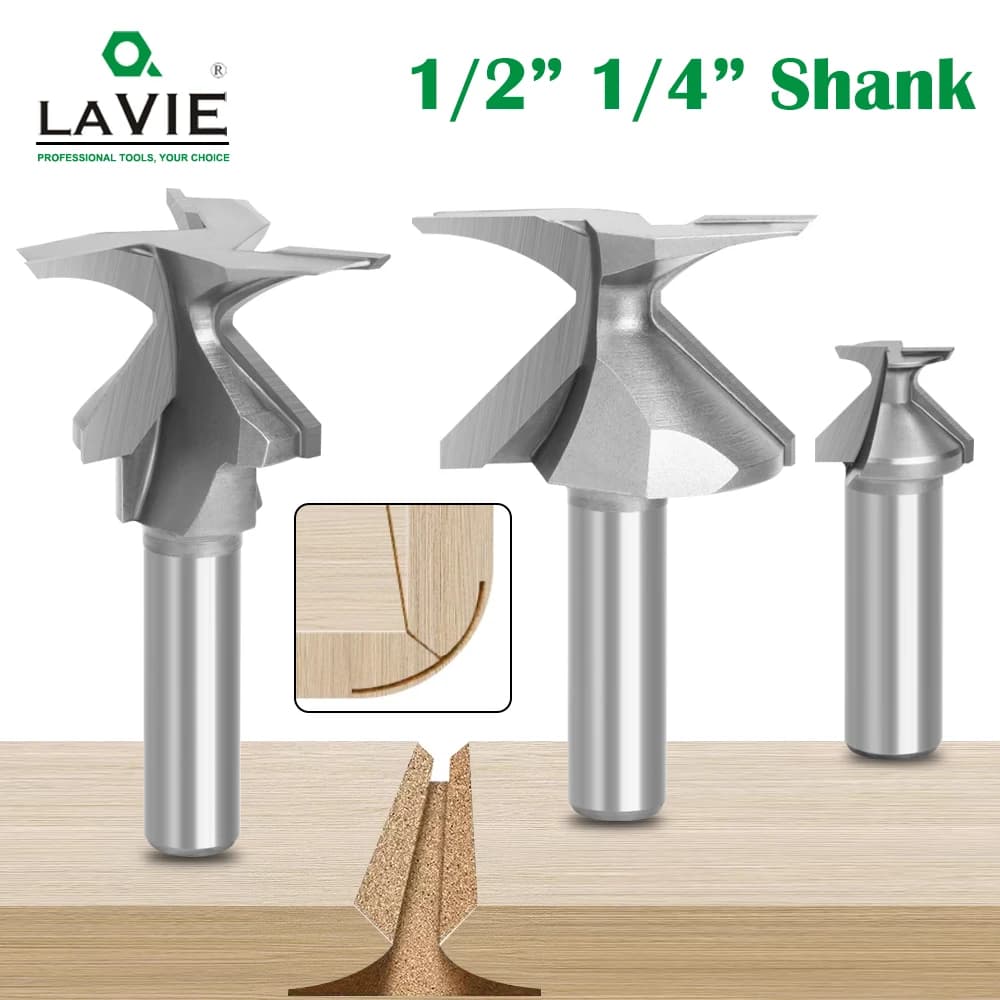 Arc Integrated Knife | 1/4 & 1/2 Inch Handle | 2 & 3 Edge Milling Cutter Tool - Thumbnail 2