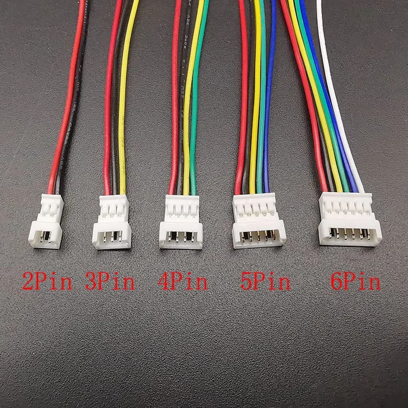 1.25mm Pitch Connector Kit | 2-6 Pin Male & Female Plugs | 10cm Premium Wires - Thumbnail 4