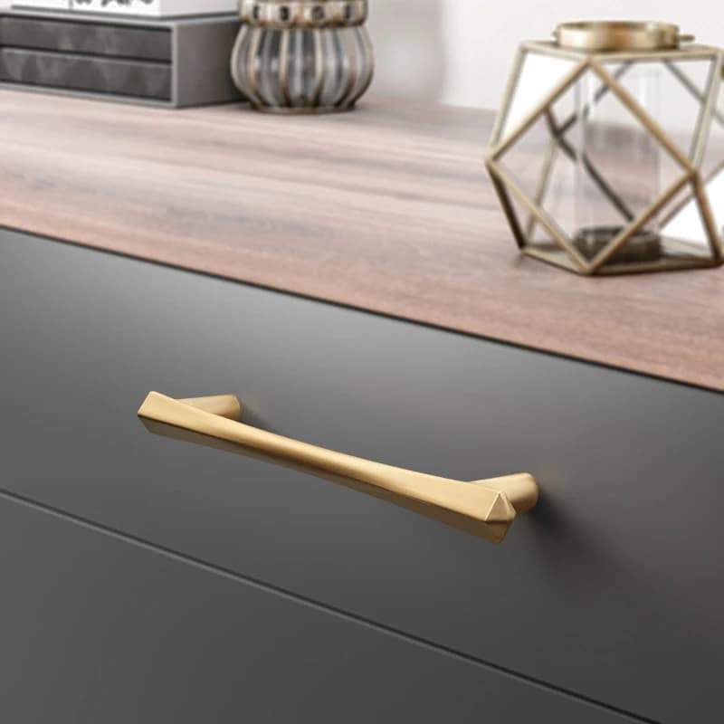 Gold Cabinet Handles | Zinc Alloy Drawer Pulls & Knobs | Kitchen & Dresser Furniture Hardware - Thumbnail 2