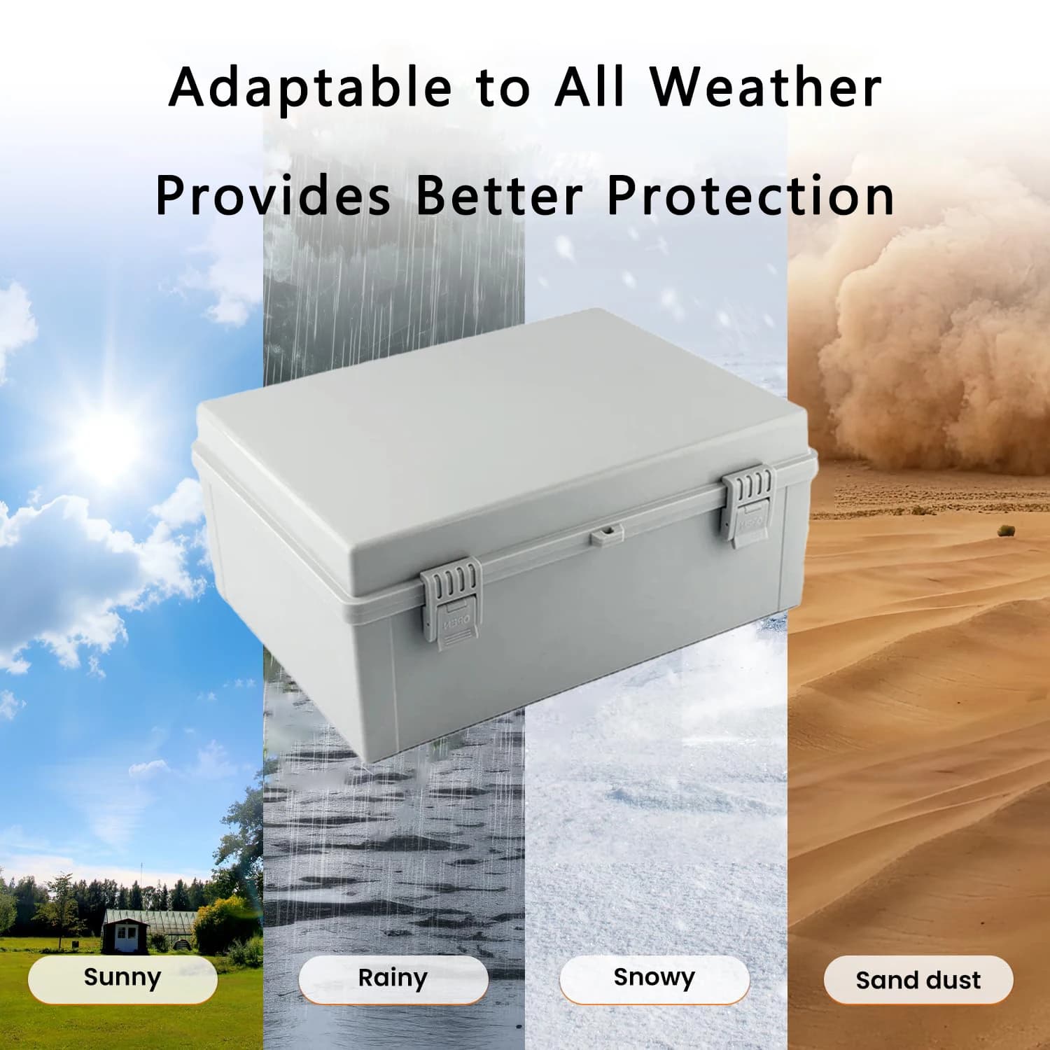 IP66 Waterproof Electrical Enclosure | ABS Junction Box for Outdoor & Project Use - Thumbnail 4