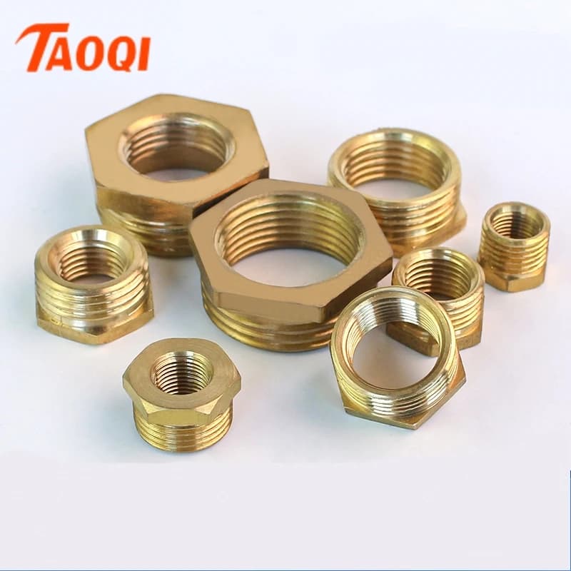 Brass Pipe Reducer Fitting | 1/8 to 3/4 NPT Threaded Adapter for Water & Gas Lines - Thumbnail 2
