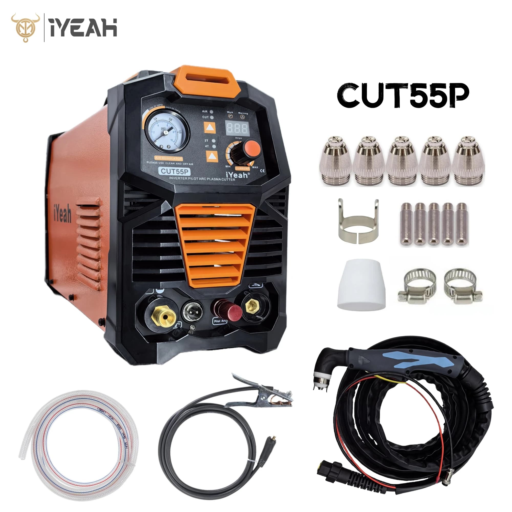 Plasma Cutter | 55A Dual-Voltage 110V/220V | 20mm Max Cut | AG60P Torch - Thumbnail 3