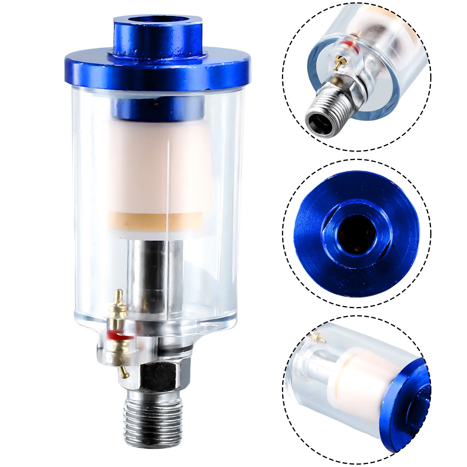 1/4 Air Compressor Water Oil Separator | Spray Gun Filter | Pneumatic System Protection - Thumbnail 4