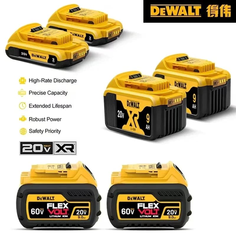 DeWalt 20V MAX Lithium-Ion Battery | 5Ah, 6Ah, 9Ah High-Capacity | DCB200 Replacement Power - Thumbnail 3