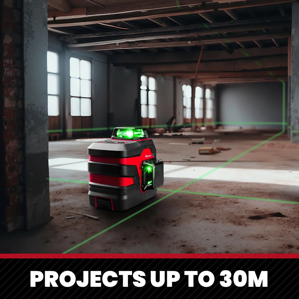 Laser Level | 3/4-Plane 3D/4D 12/16 Lines | Self-Leveling 360° Horizontal & Vertical - Thumbnail 4