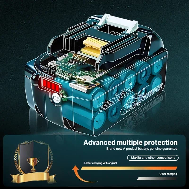 Makita BL1860 18V LXT Replacement Battery | 6.0Ah High-Capacity | Genuine Performance for Power Tools - Thumbnail 6