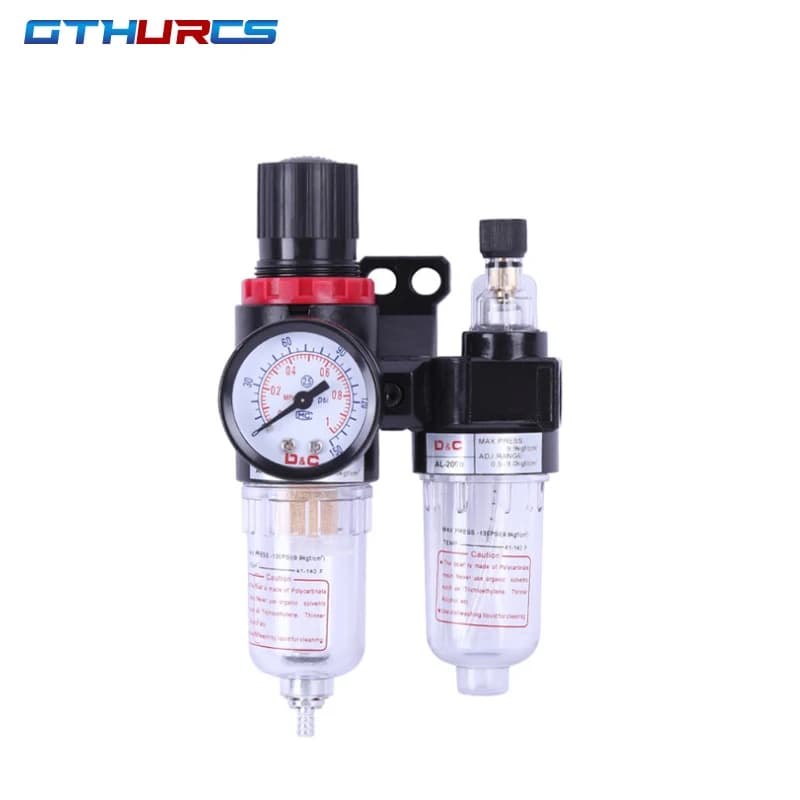 AFC-2000 Professional Air Compressor Filter Regulator | 1/4 NPT | Water & Oil Separator Kit - Thumbnail 6