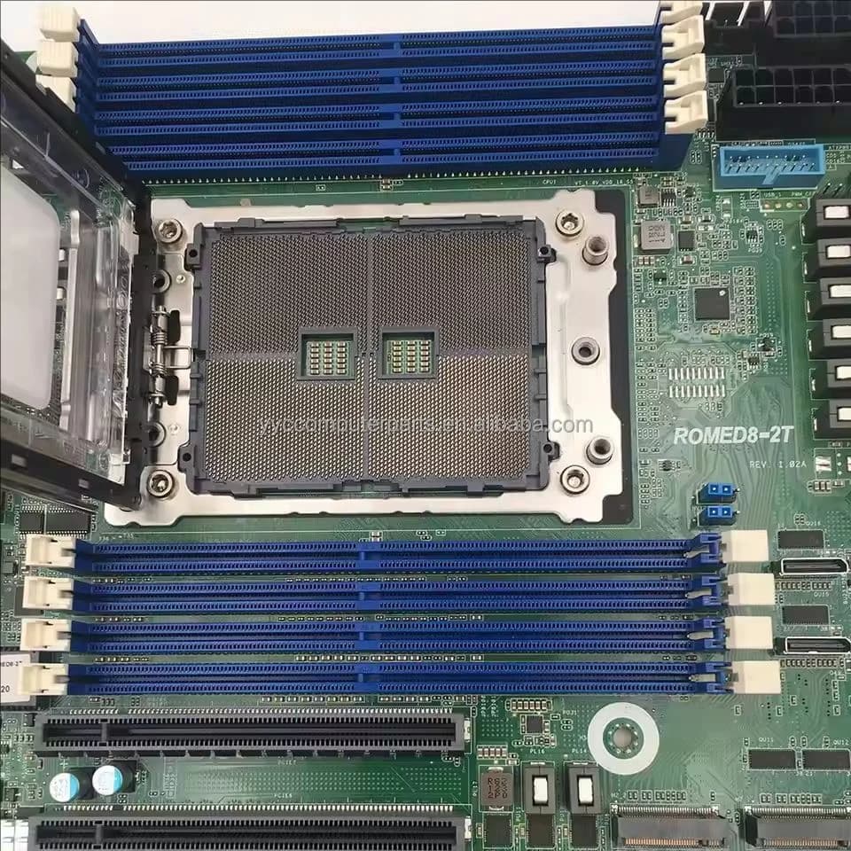 Server Motherboard | ASRock Rack ROMED8-2T | LGA4094 SP3 | DDR4 & PCIe 4.0 Performance - Thumbnail 5