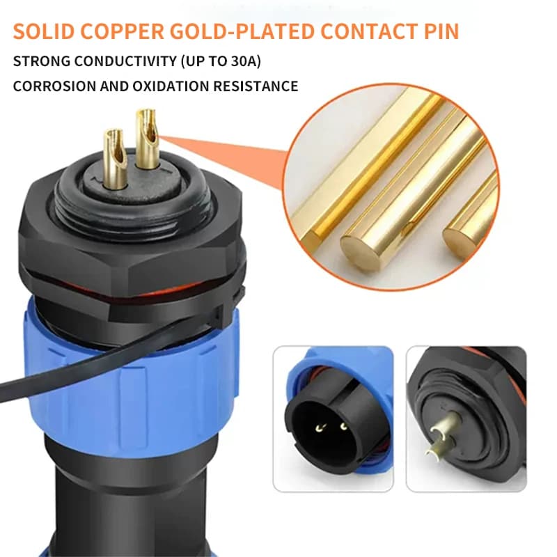 Waterproof Wire Connectors | IP68 Rated | Solderless Screw Terminals (2-7 Pin) - Thumbnail 4