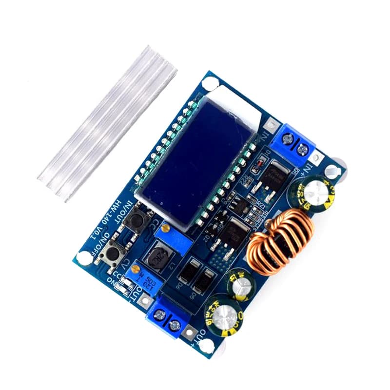 DC-DC Voltage Converter | 5.5-30V to 0.5-30V 4A | Adjustable Step-Up/Down Regulator with LCD Display - Thumbnail 2