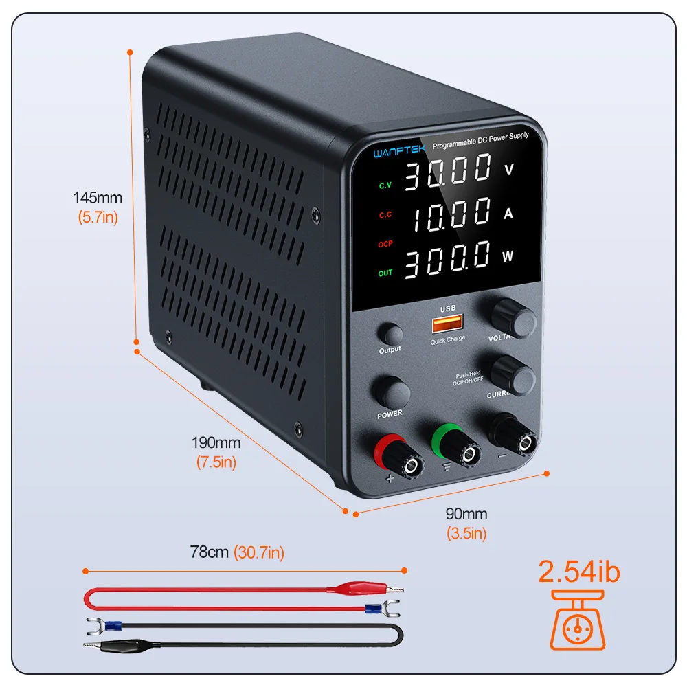 Lab Power Supply | Adjustable 30V/60V/120V DC | Precision Voltage & Current Control - Thumbnail 4