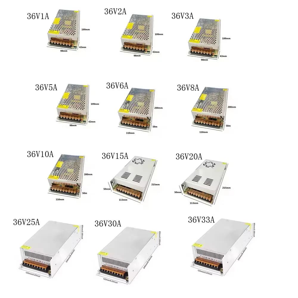 DC 5V 12V 24V 36V 48V Switching Power Supply 2A 3A 4A 5A 8A 10A 15A 20A 30A 40A 50A Transformer Power LED lighting Adapter - Thumbnail 5