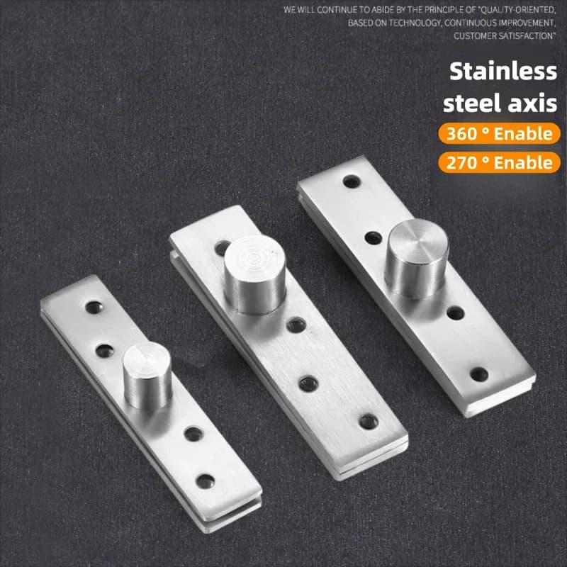 360-Degree Pivot Hinges | Hidden Chicken Mouth Design | Stainless Steel Cabinet Shafts - Thumbnail 4