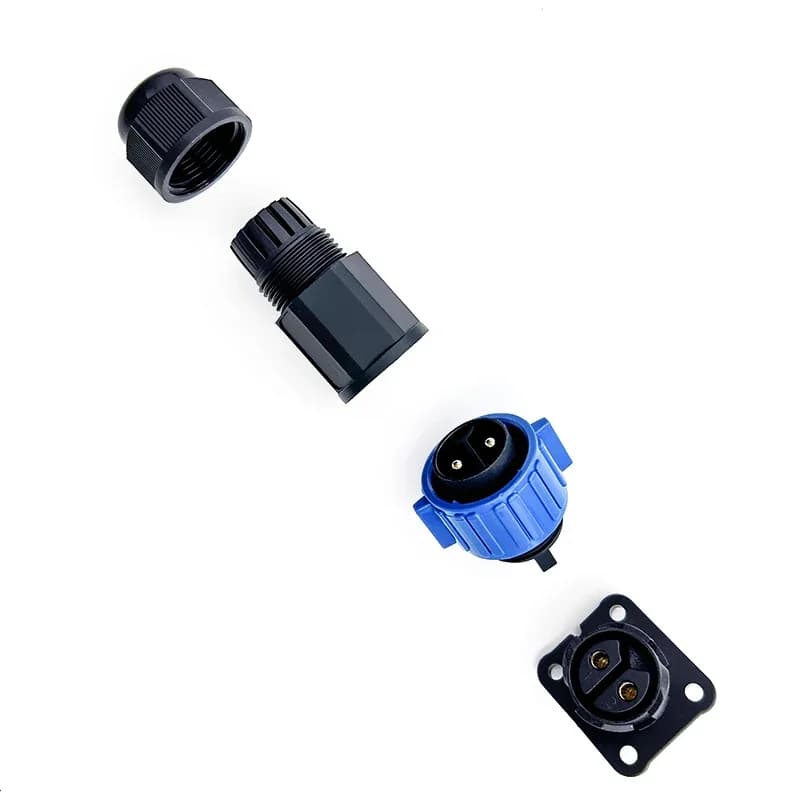 Heavy-Duty M25 Aviation Connector | 50A IP67 Waterproof Plug | 2 & 3 Pin Power Socket - Thumbnail 5