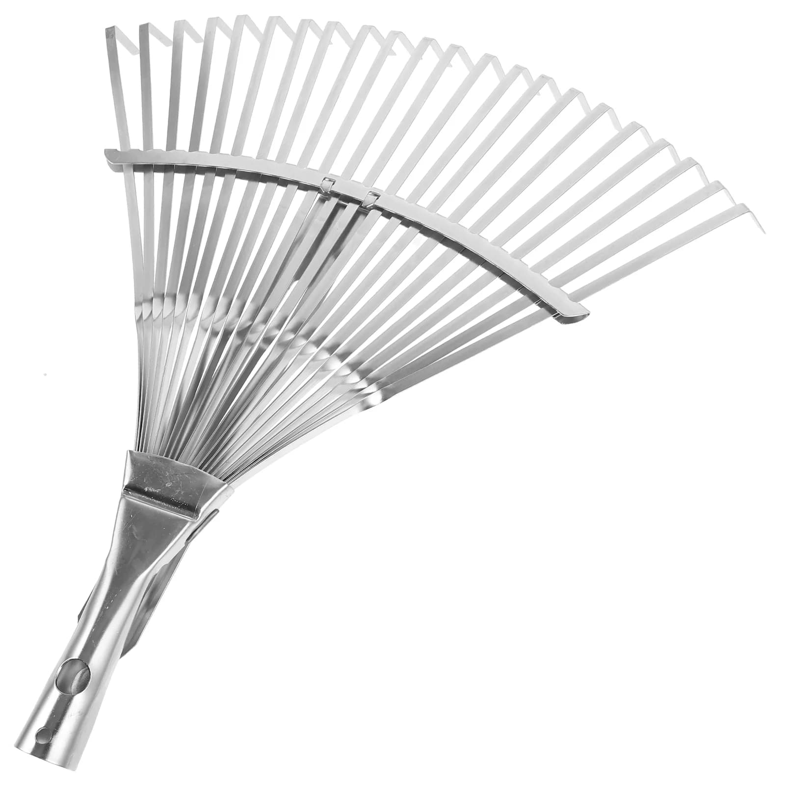 Leaf Rake | Adjustable Stainless Steel Handle | Expandable Garden Raking Tool - Thumbnail 3