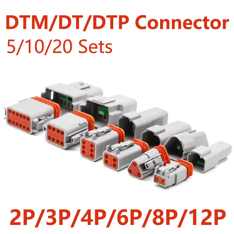 Deutsch DT Automotive Connector Kit | Waterproof Sealed Plug & Socket | DT06-2S DT04-2P - Thumbnail 2