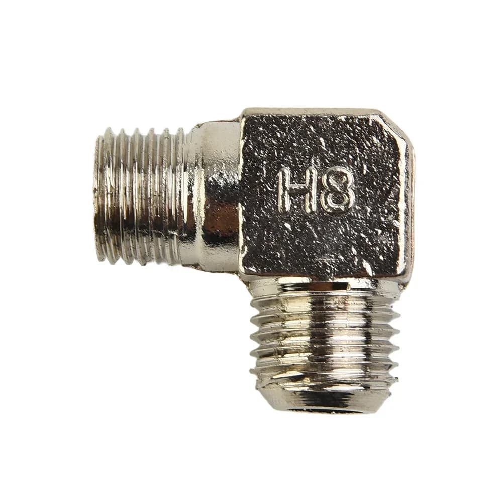 90-Degree Right Angle Air Fitting | Unidirectional Valve | Oil-Free Compressor Elbow - Thumbnail 3