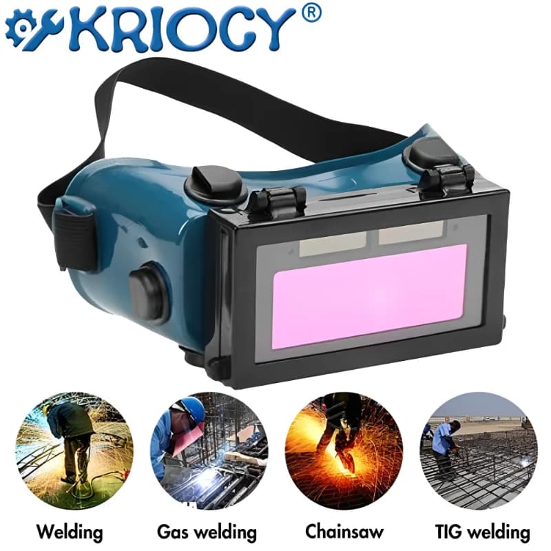 Auto-Darkening Welding Helmet | Solar-Powered Arc Protection | Welder Safety Goggles - Thumbnail 2