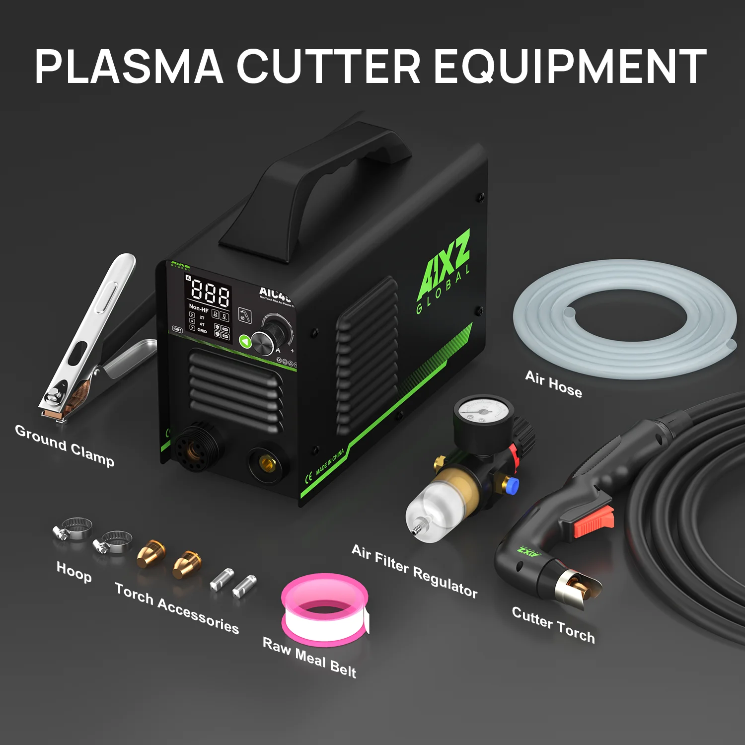 Plasma Cutter | 8-16mm Cutting Capacity | 110V/220V Dual Voltage | Pilot Arc & Air Filter System - Thumbnail 6