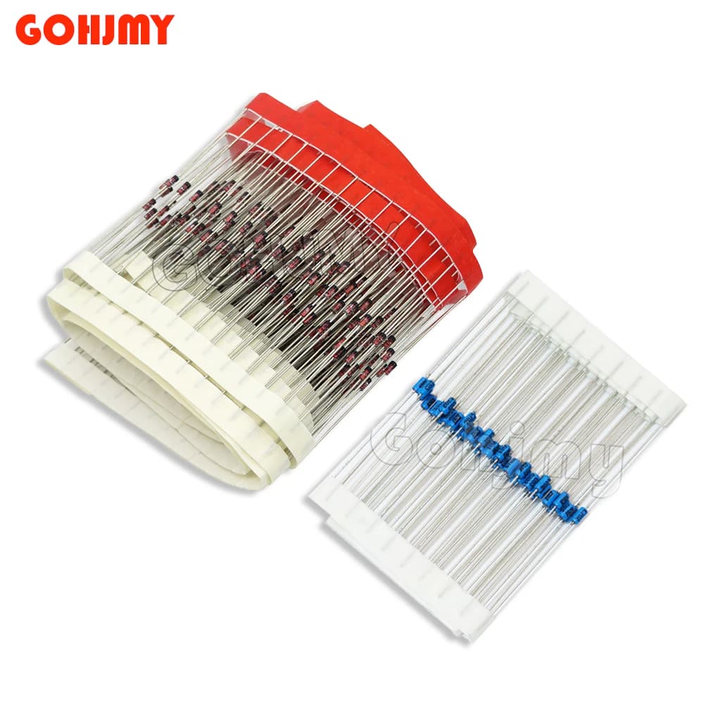 1N4148 General Purpose Diode Kit | 100-Piece Set for Circuit Repair & Prototyping - Thumbnail 2