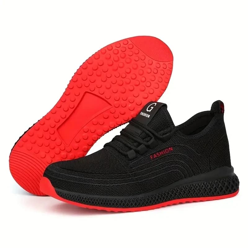 Anti-Smash Safety Shoes | Men's & Women's Breathable Light Work Sneakers | Steel Toe Anti-Stab Protective Footwear - Thumbnail 6