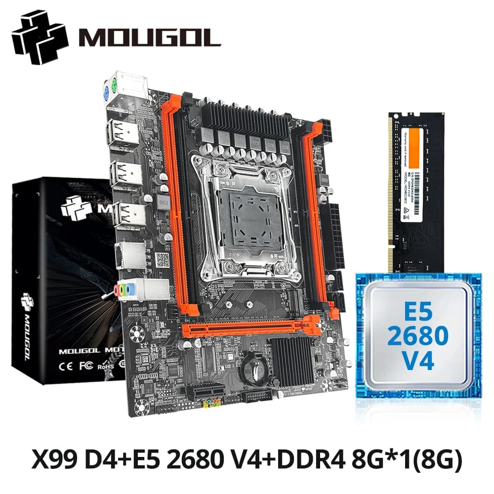 Gaming Motherboard Kit | Intel Xeon E5 2680 V4 | DDR4 16GB ECC RAM & M.2 NVME - Thumbnail 2