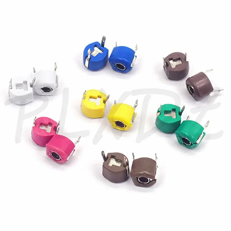 6mm Trimmer Capacitor Kit | Variable Ceramic 3-120pF | JML06-1 for Precision Circuit Tuning - Thumbnail 2