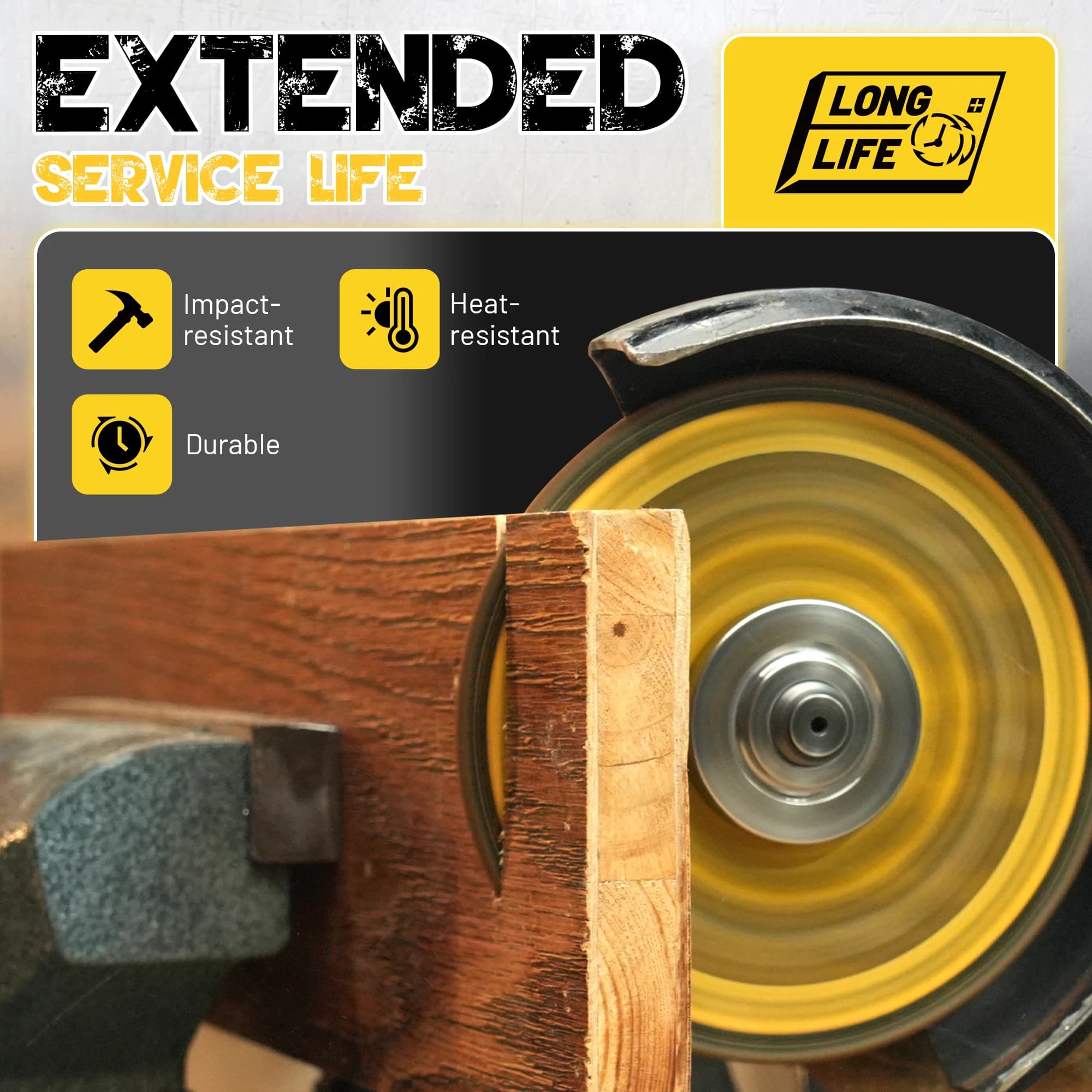 3-Inch Carbide Cutting Discs | 3-Pack for Wood, Laminate & Plastic | Angle Grinder Wheels - Thumbnail 4