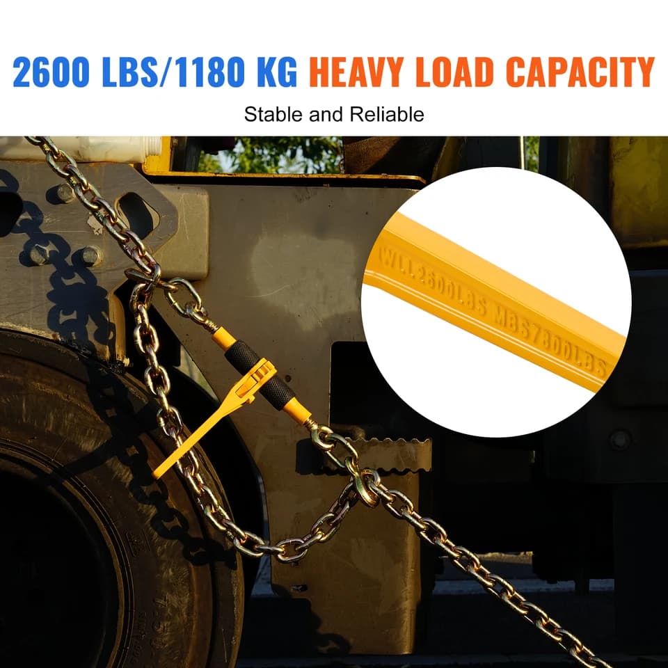 Load Binder | For 1/4 to 5/16 Chain | Heavy-Duty Trailer Transport - Thumbnail 3