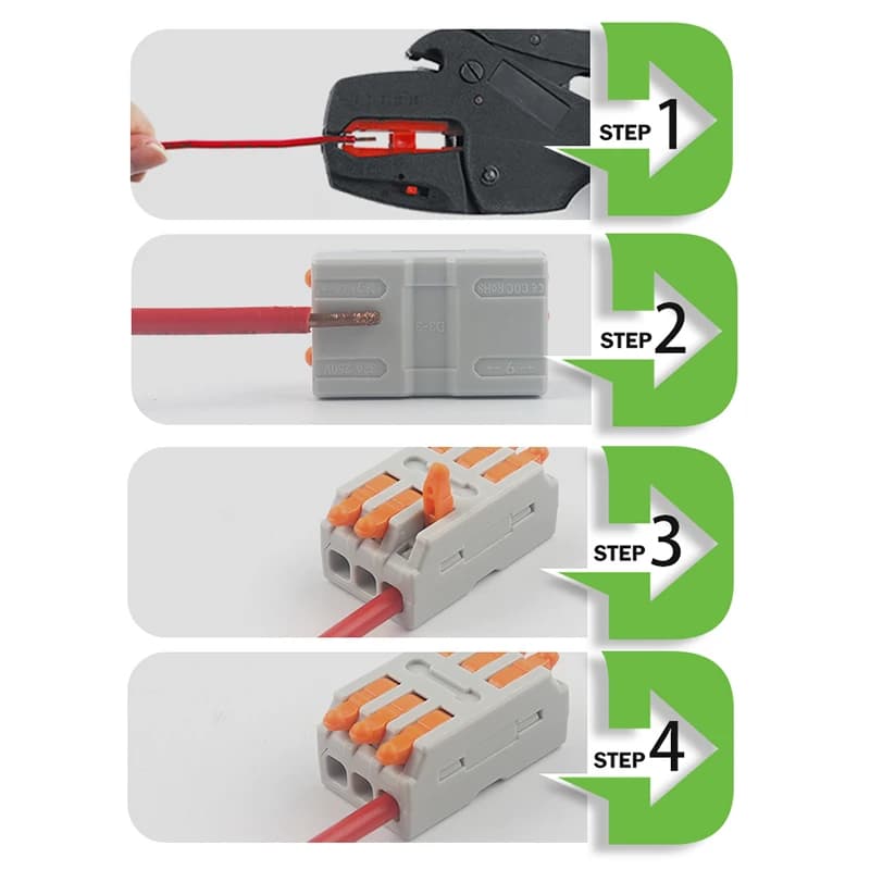 Lever Wire Connectors | 10-Pack SPL 222/223 | Quick-Connect for LED Strips & Electrical Wiring - Thumbnail 5