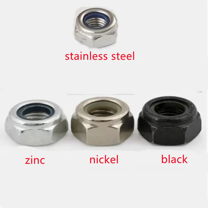 M2-M10 Nylon Lock Nuts | DIN985 Stainless Steel or Black Zinc | Insert Locking Fasteners - Thumbnail 2