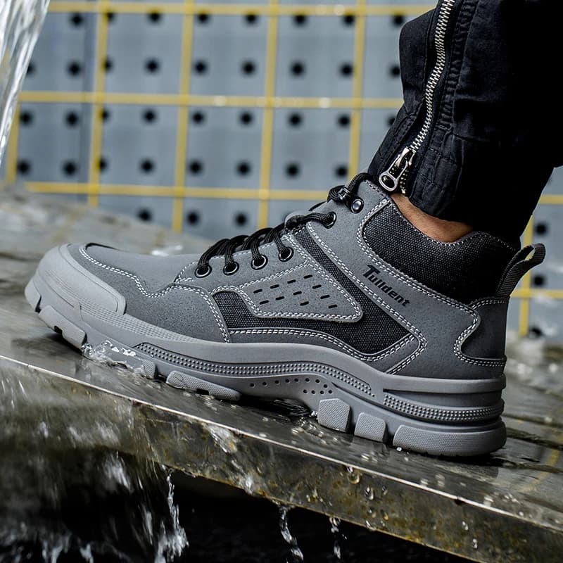 Men's Safety Sneakers | Steel Toe Cap & Puncture-Proof | Lightweight Industrial Work Shoes - Thumbnail 3