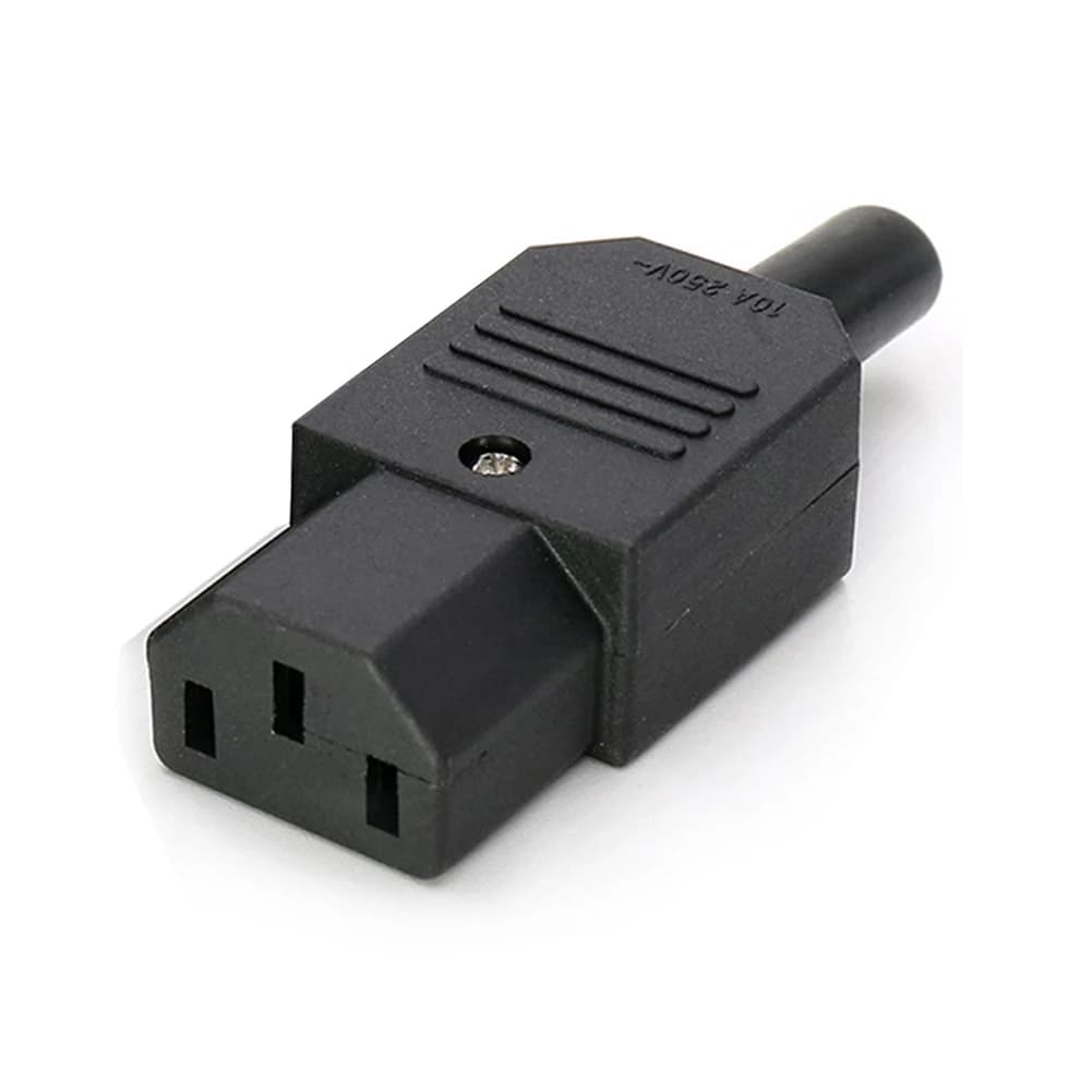 IEC320 C14 to C13 Power Connector | 250V 10A Rated | Screw Terminal for Printers & PDUs - Thumbnail 4