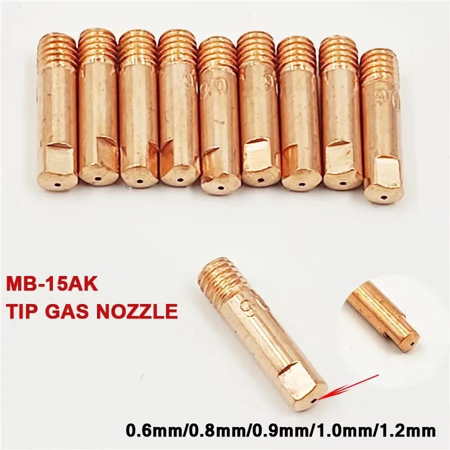MIG/MAG Welding Contact Tip & Nozzle Kit | MB-15AK/14AK | 0.6-1.2mm Sizes | 5-Piece Set - Thumbnail 5