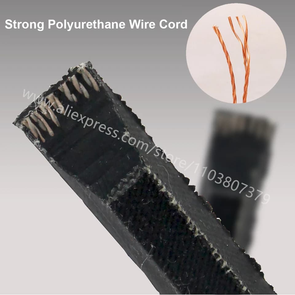 A V Belt | Black Rubber Transmission Strap | 16 to 66 Inch Lengths - Thumbnail 4