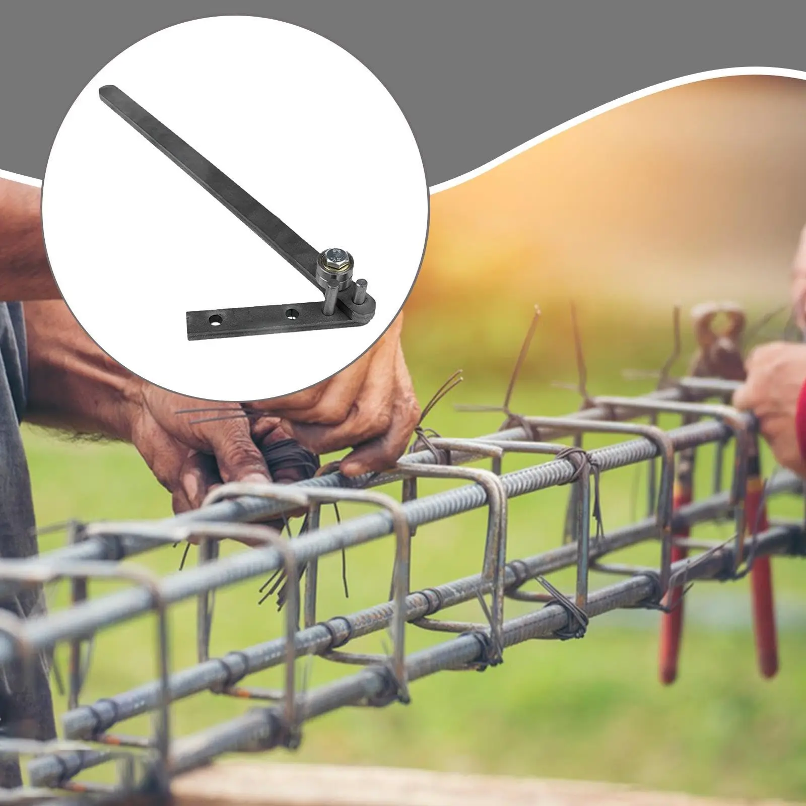 Manual Rebar Bender | Heavy-Duty Steel Bending Tool for 2-8mm Rods & Wire - Thumbnail 7