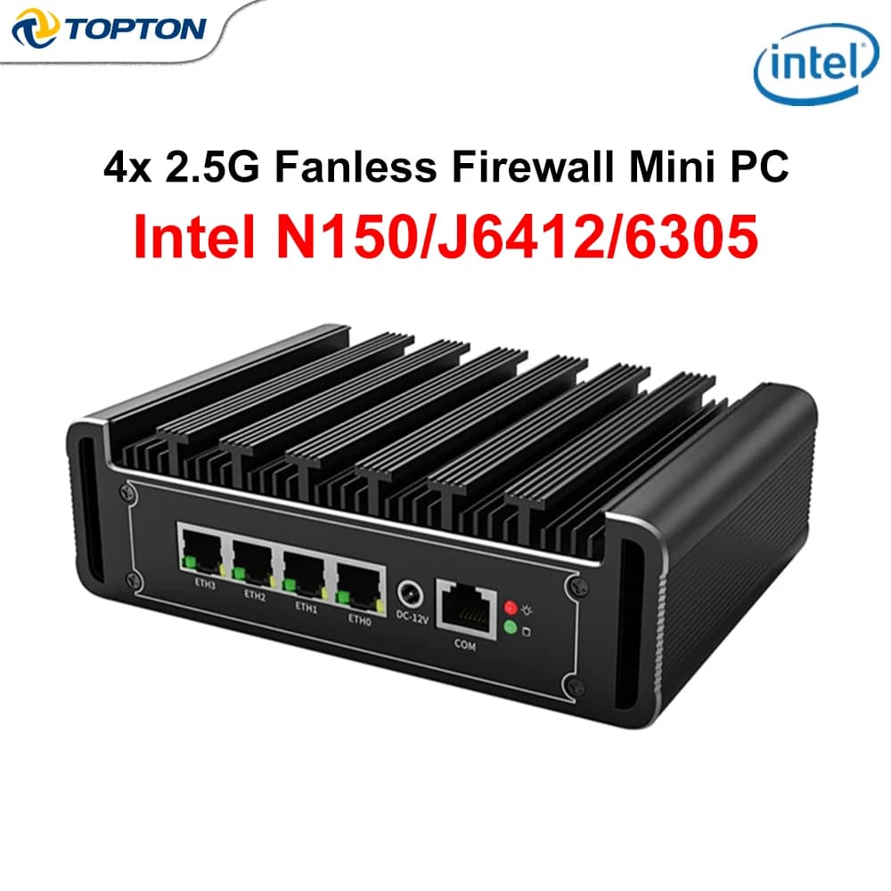 Firewall & Home Server Appliance | Intel N100 | 4x 2.5G LAN | Fanless Silent Design - Thumbnail 2