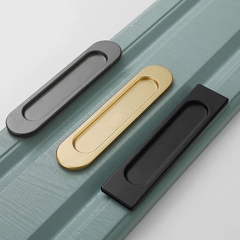 Self-Adhesive Sliding Door Handles | Punch-Free Installation | Glass Window & Kitchen Pulls - Thumbnail 4