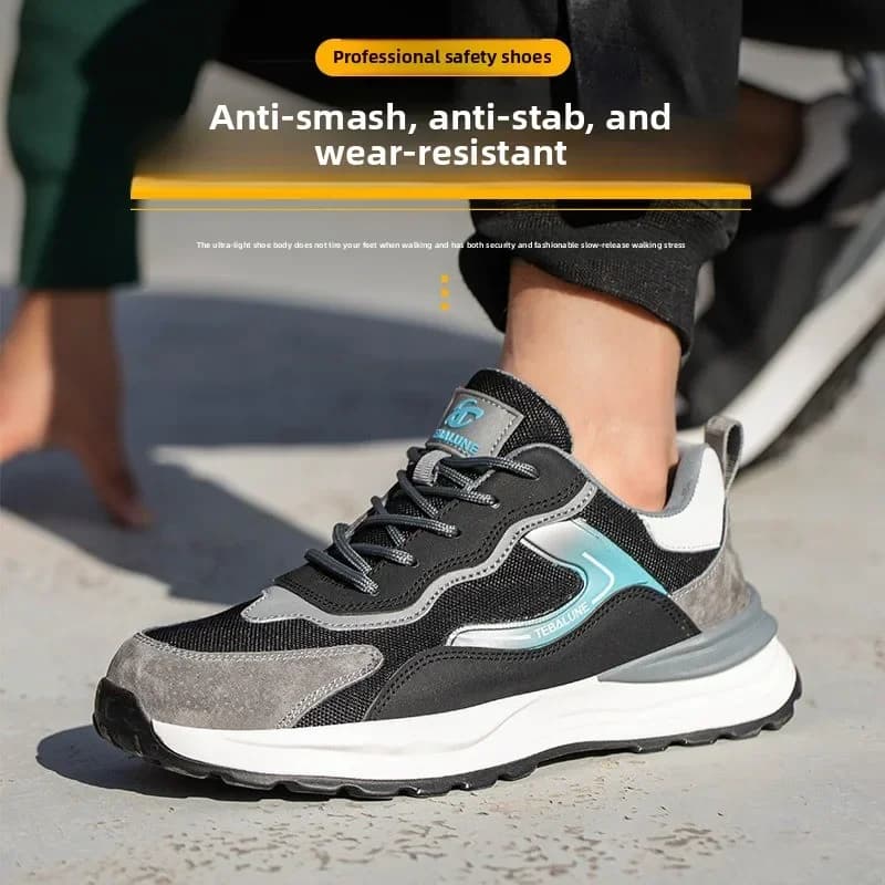 Safety Shoes | Odor-Proof & Insulated | Construction Site Labor Protection Footwear - Thumbnail 3