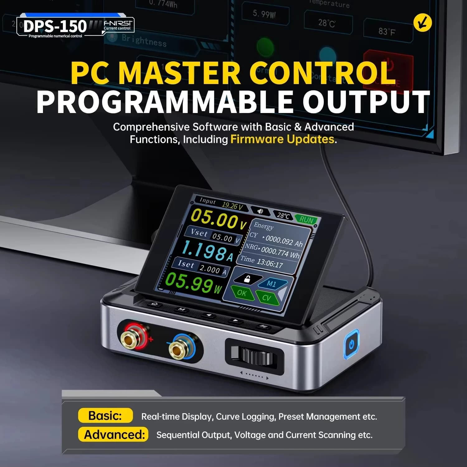 Bench Power Supply | 30V 5A Digital Display | Compact & Programmable DC Regulator - Thumbnail 2