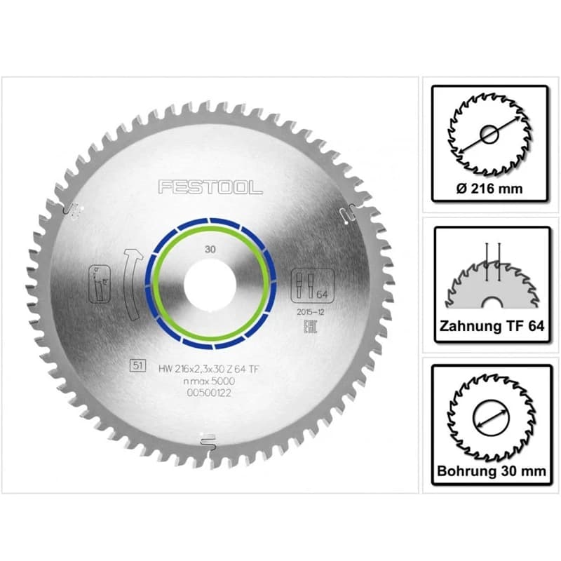 Circular Saw Blade | 216x2.3x30 Z Series | Multi-Purpose Cutting Disc 500122-500125 - Thumbnail 4