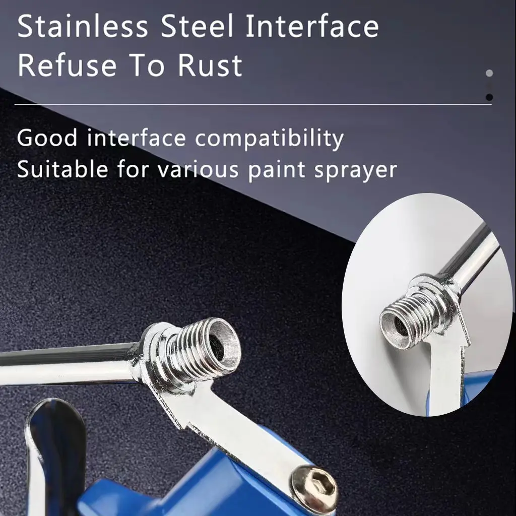 5000 PSI Airless Paint Spray Gun | Silver Finish with Tip Guard | 517, 543, 545, 621 Spray Tips - Thumbnail 6