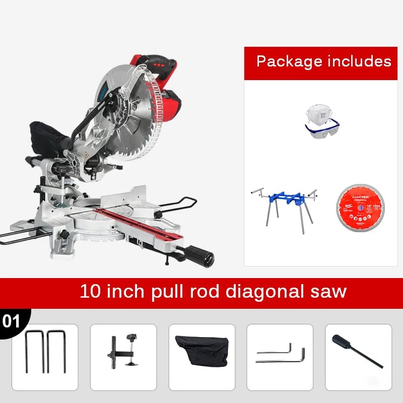 Miter Saw for Aluminum Cutting | Heavy-Duty Electric Power Tool | 220V - Thumbnail 3