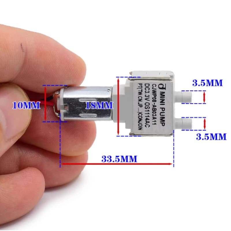 Diaphragm Water Pump | DC 3V-3.7V Self-Priming | Mini Liquid & Vacuum Pump - Thumbnail 3