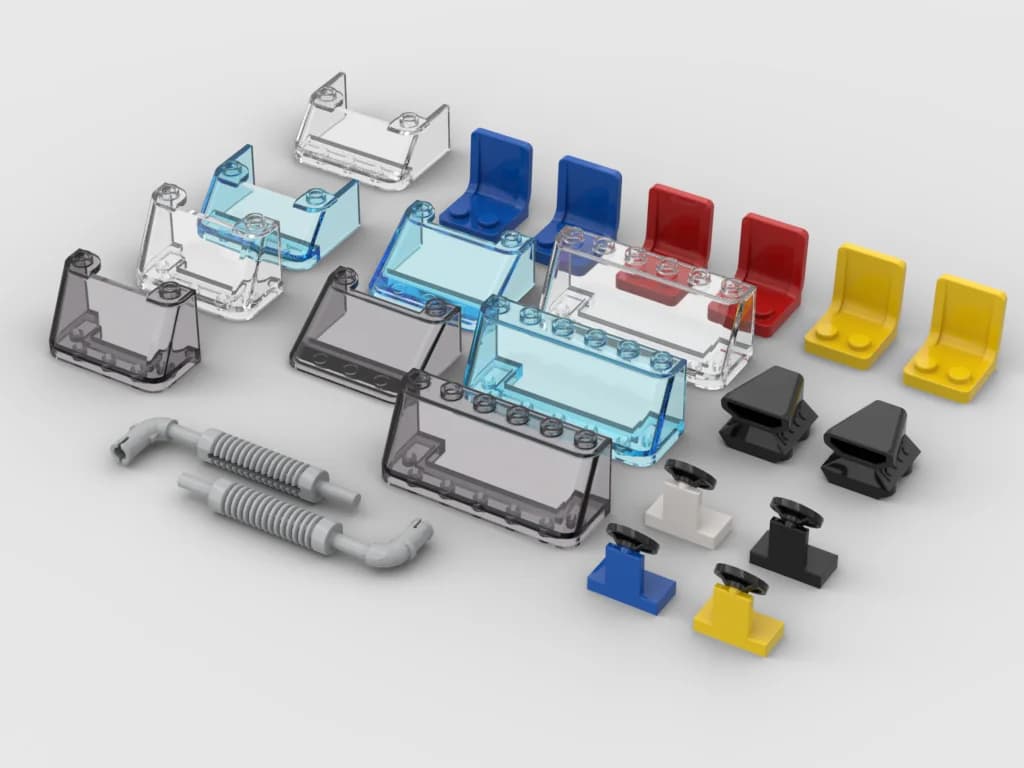 *Wheel&rims Pack 2* DIY enlighten block bricks,Compatible With Lego Assembles Particles