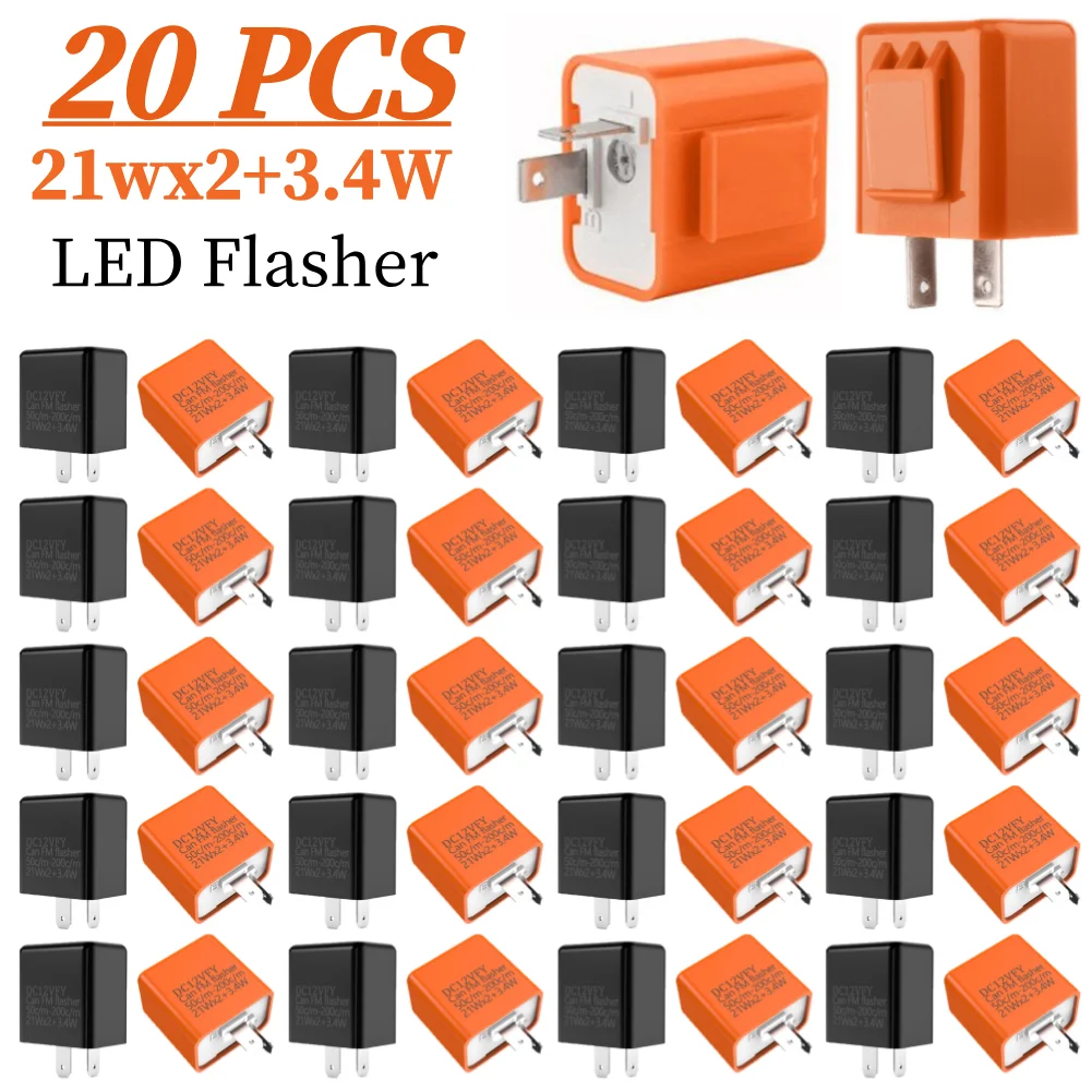 High-Power Motorcycle Turn Signal Relay | 12V Adjustable Flasher with LED Protection - Thumbnail 2