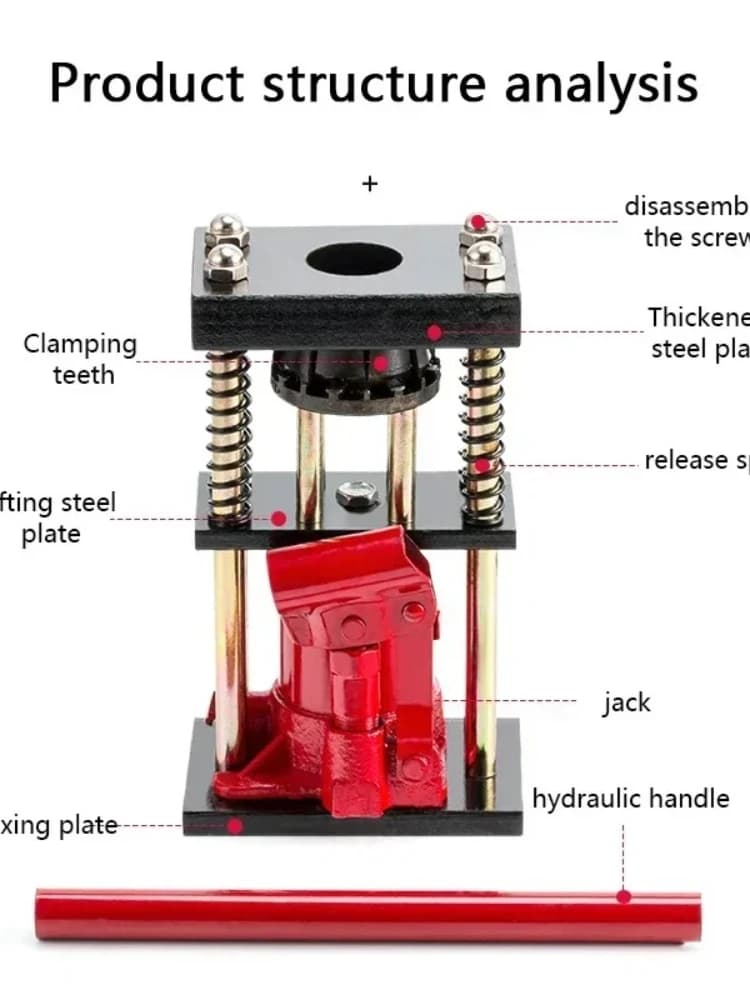 Hydraulic Hose Crimping Tool | Portable Manual Press for High-Pressure Lines - Thumbnail 3