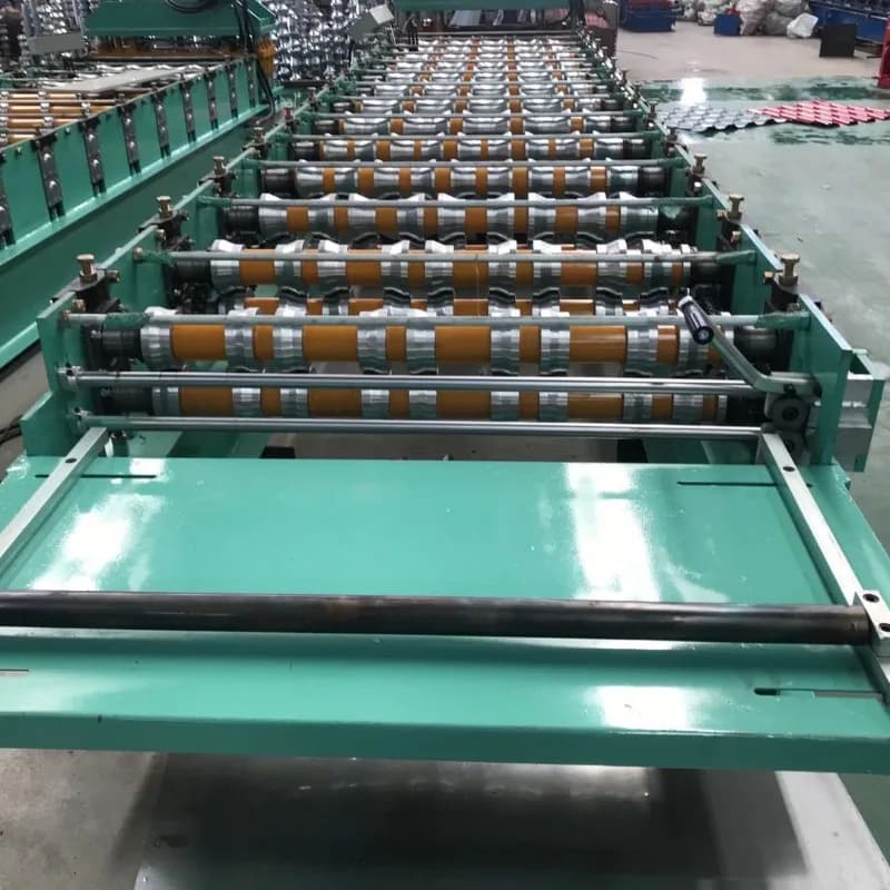 Fully Automatic Trapezoid Corrugated Roofing Sheet Making Machine Tile Making Machine Roof Sheet Crimping Machine Factory Price - Thumbnail 3